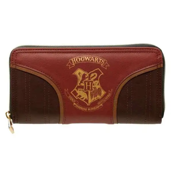 Harry Potter Hogwarts Crest Zip Around Wallet