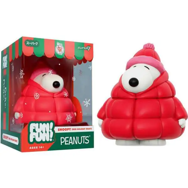 Peanuts Fun! Fun! Christmas Snoopy Action Figure [Red Holiday Coat]