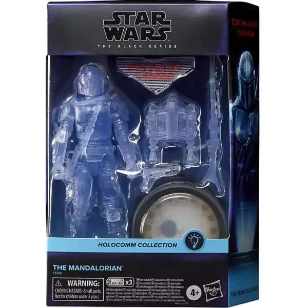 Star Wars Holocomm Collection Black Series The Mandalorian Exclusive Action Figure [with Light-Up Holopuck]
