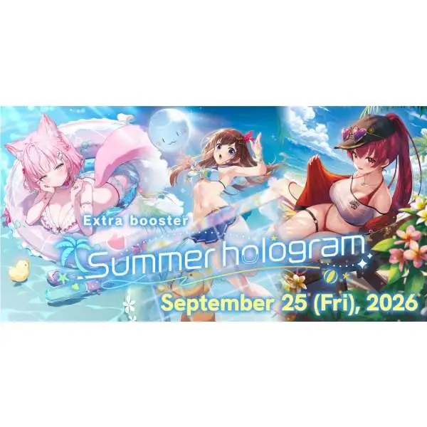 Hololive Trading Card Game Summer Hologram Extra Booster Box hOCG