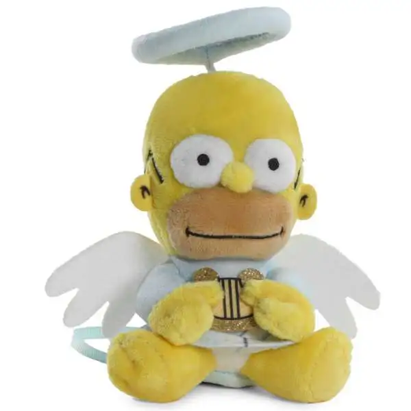 The Simpsons Shoulder Phunny Homer Angel 4.5-Inch Plush (Pre-Order ships September)