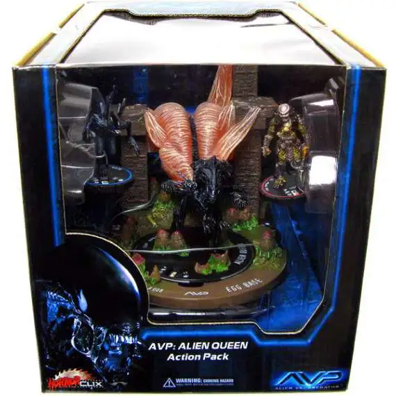 Alien vs Predator HorrorClix Alien Queen Collector's Set