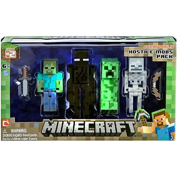 Minecraft Series 2 Hostile Mobs Pack Action Figure 4-Pack