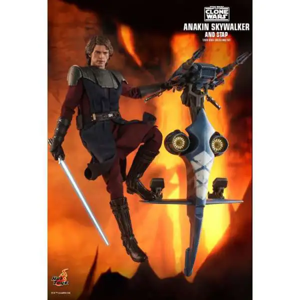 Star Wars Clone Wars Anakin Skywalker and STAP TMS020 Collectible Figure
