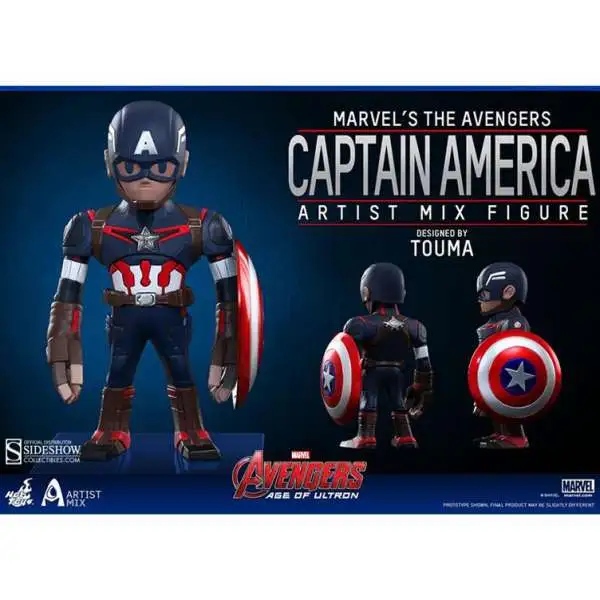 Marvel Avengers Age of Ultron Artist Mix Figure Series 1 Captain America Action Figure