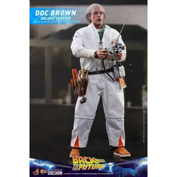 Back to the Future Movie Masterpiece Doc Brown Collectible Figure [Deluxe Version]
