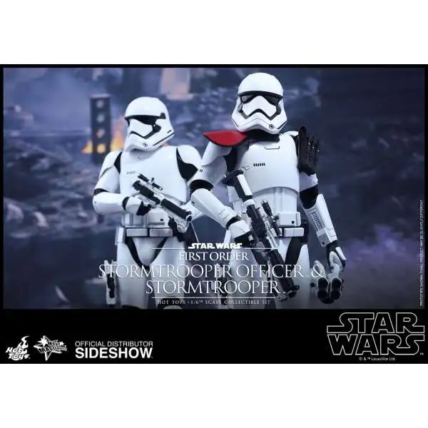 Star Wars The Force Awakens Movie Masterpiece First Order Stormtrooper Officer and Stormtrooper Collectible Figures
