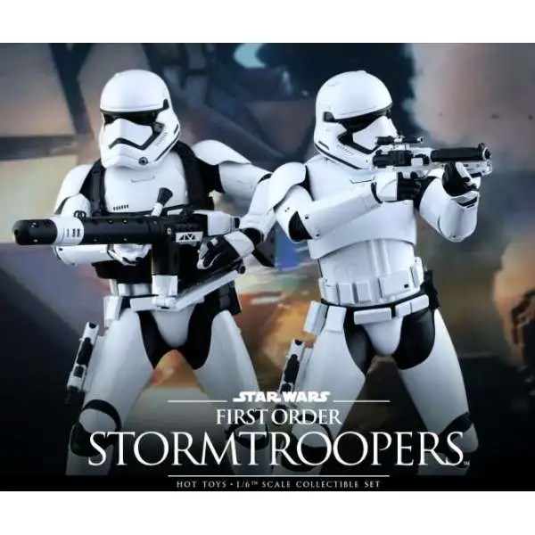 Star Wars The Force Awakens First Order Stormtrooper & Heavy Gunner Collectible Figures