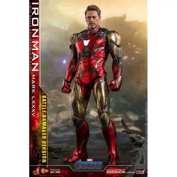 Marvel Avengers Endgame Iron Man Mark LXXXV (Battle Damaged) Collectible Figure MMS528D33