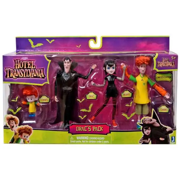 Hotel Transylvania 3 Drac's Pack Action Figure 4-Pack