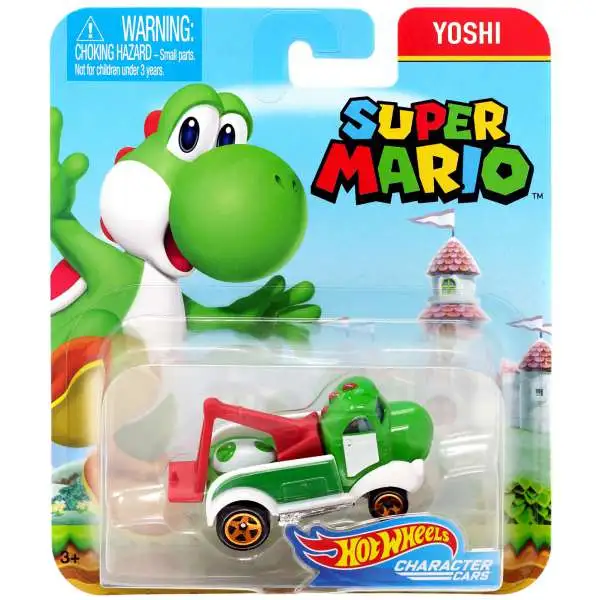 Hot Wheels Super Mario Character Cars Yoshi Diecast Car