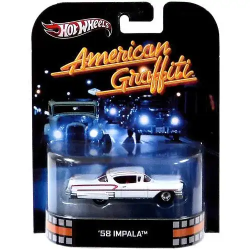 Hot Wheels American Graffiti HW Retro Entertainment '58 Impala Diecast Car [Damaged Package]
