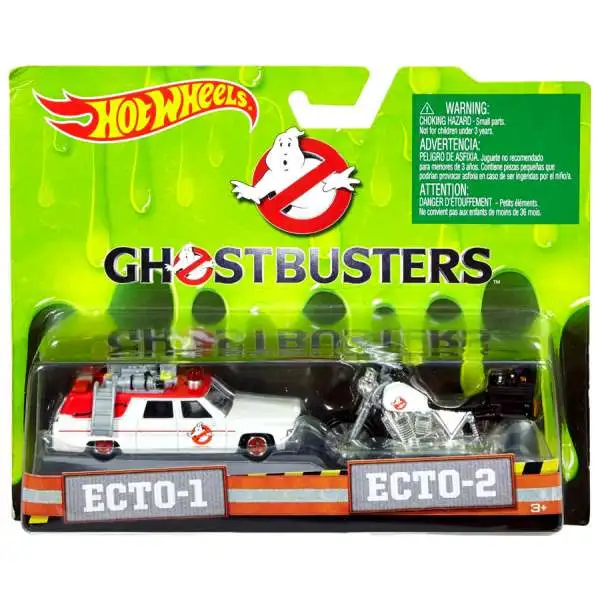 Hot Wheels Ghostbusters 2016 Movie Ecto-1 & Ecto-2 Diecast Car
