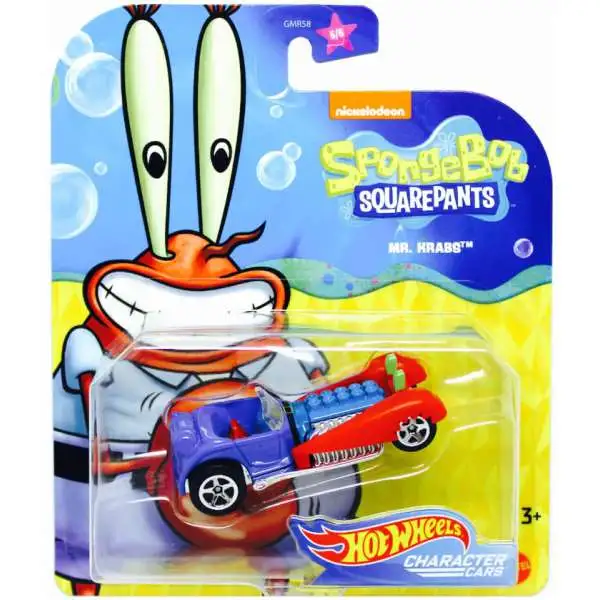 Hot Wheels Spongebob Squarepants Character Cars Mr. Krabs Diecast Car [2020]