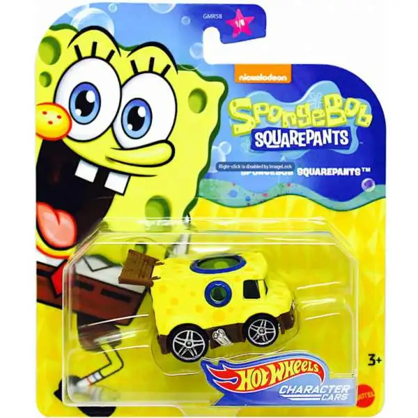 Hot Wheels Character Cars Spongebob Squarepants Diecast Car [2020]