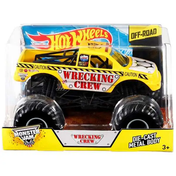 Hot Wheels Monster Jam 25 Wrecking Crew Diecast Car [Damaged Package]