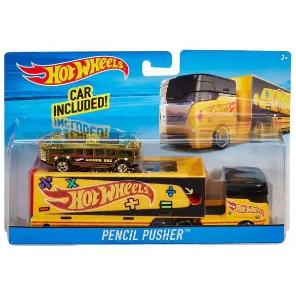 Hot Wheels Pencil Pusher Diecast Car [Yellow, Damaged Package]