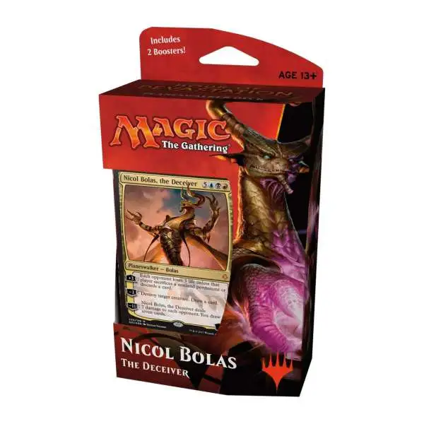 MtG Hour of Devastation Nicol Bolas, The Deceiver Planeswalker Deck [Comes with 2 Booster Packs]