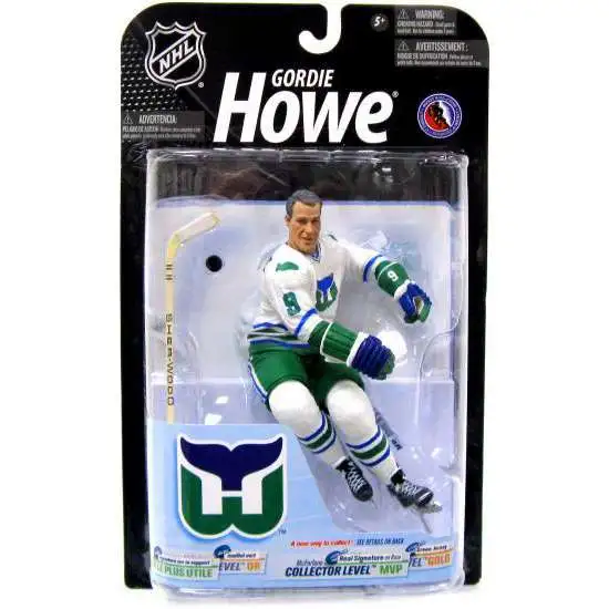 McFarlane Toys NHL Hartford Whalers Sports Hockey Series 21 Gordie Howe Action Figure [White Jersey, Damaged Package]