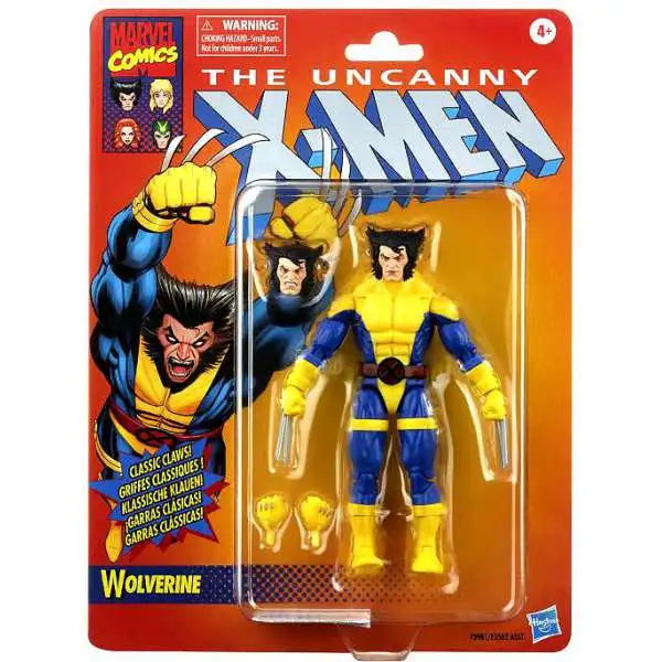 X-Men Marvel Legends Retro Collection Wolverine Action Figure [X-Men Blue & Yellow Uniform]