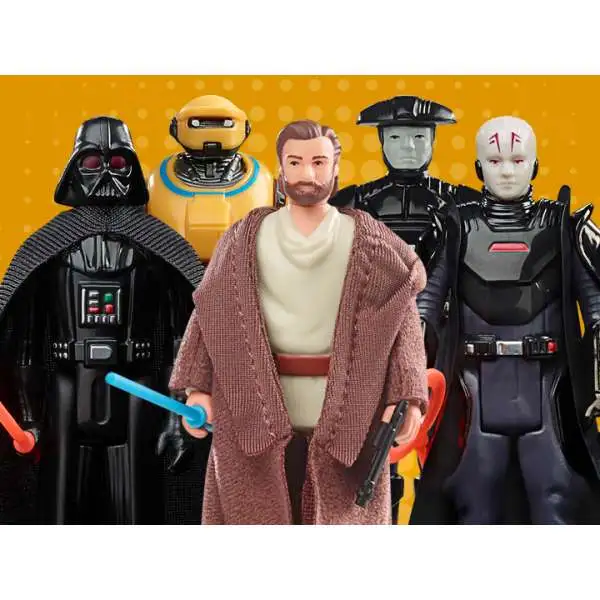 Star Wars Obi-Wan Kenobi Retro Collection Wave 3 Vader, Obi-Wan, Grand Inquisitor, Reva, Fifth Brother & NED-B Set of 6 Action Figures [Disney Series]