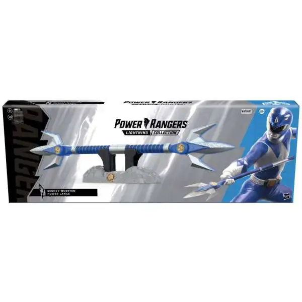 Power Rangers Mighty Morphin Lightning Collection Blue Ranger Power Lance Role Play Toy