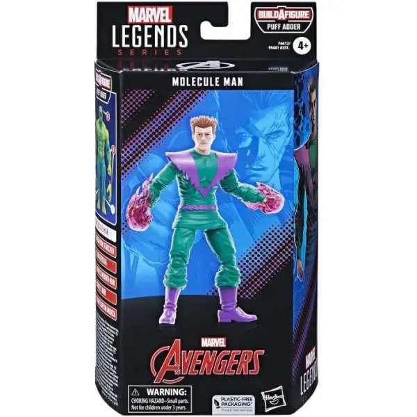 Avengers Marvel Legends Puff Adder Series Molecule Man Action Figure