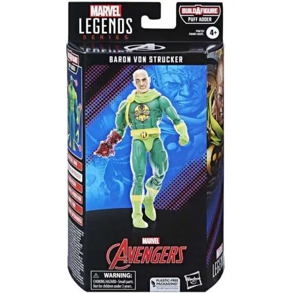 Avengers Marvel Legends Puff Adder Series Baron Von Strucker Action Figure