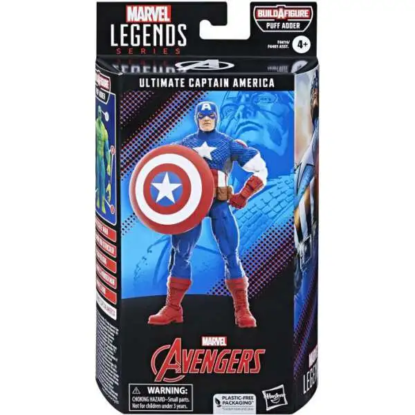 Avengers Marvel Legends Puff Adder Series Ultimate Captain America Action Figure
