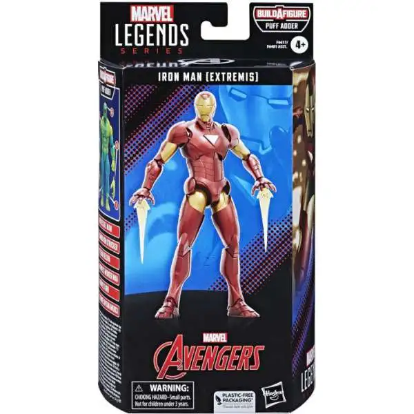Avengers Marvel Legends Puff Adder Series Extremis Iron Man Action Figure [Damaged Package]