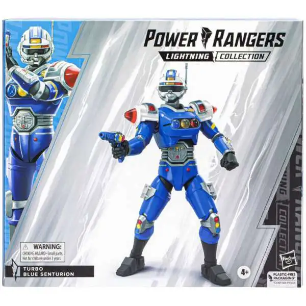 Power Rangers Turbo Lightning Collection Blue Senturion Action Figure