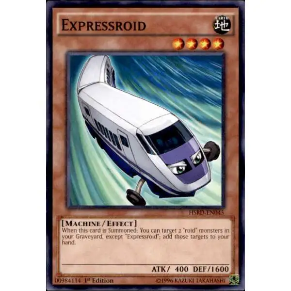 YuGiOh High-Speed Riders Common Expressroid HSRD-EN045