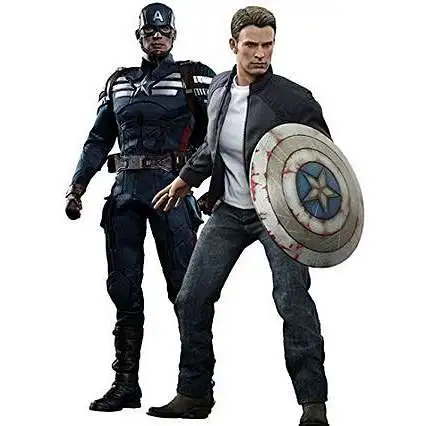 The Winter Soldier Movie Masterpiece Captain America & Steve Rogers Collectible Figure Set
