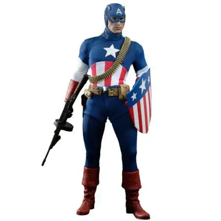 The First Avenger Movie Masterpiece Captain America Exclusive Collectible Figure [Star Spangled Man]