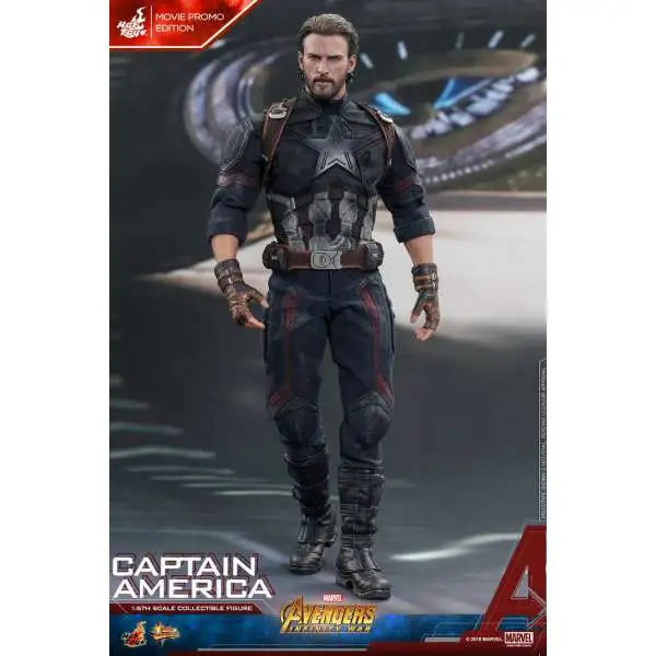 Marvel Avengers Infinity War Movie Masterpiece Captain America Collectible Figure [Missing Pair of Articulated Shields] [Open Package, Mint Contents]