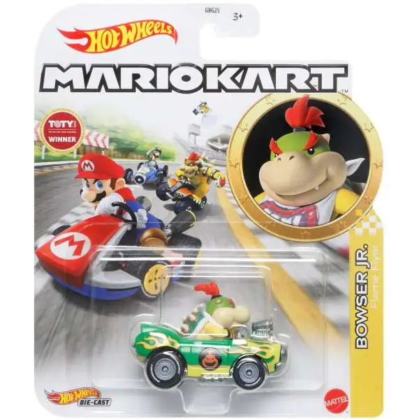 Hot Wheels Mario Kart Bowser Jr. Diecast Car [Flame Flyer]
