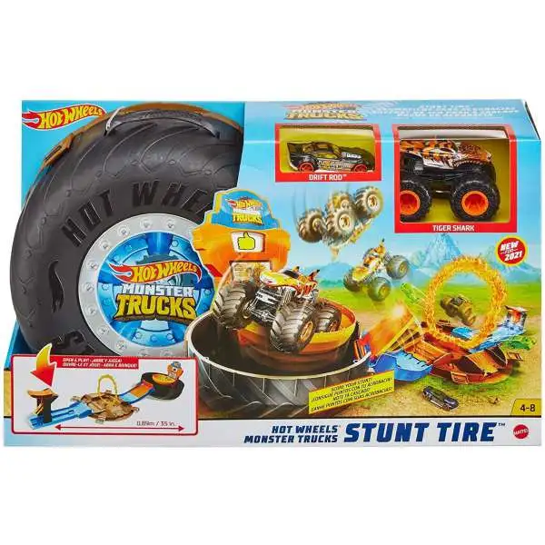 Hot Wheels Monster Trucks Stunt Tire Playset