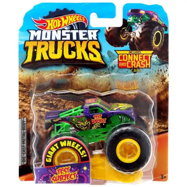 Hot Wheels Monster Trucks Test Subject Diecast Car [Connect & Crash]