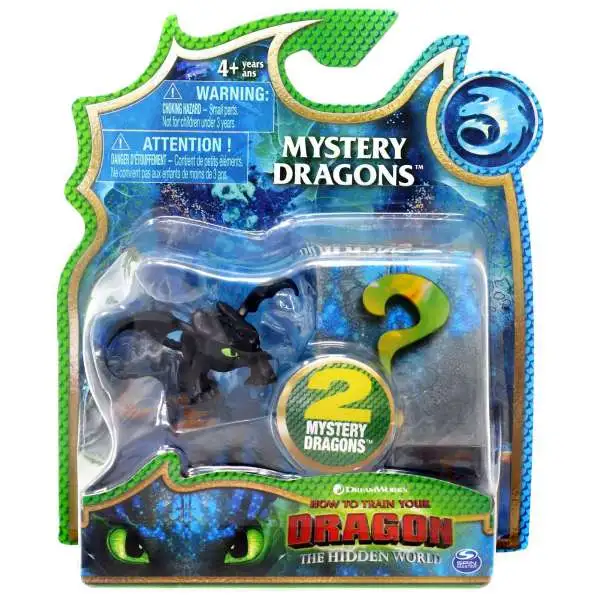 How to Train Your Dragon The Hidden World Mystery Dragons Toothless Mystery 2-Pack [Regular, Mouth Closed]
