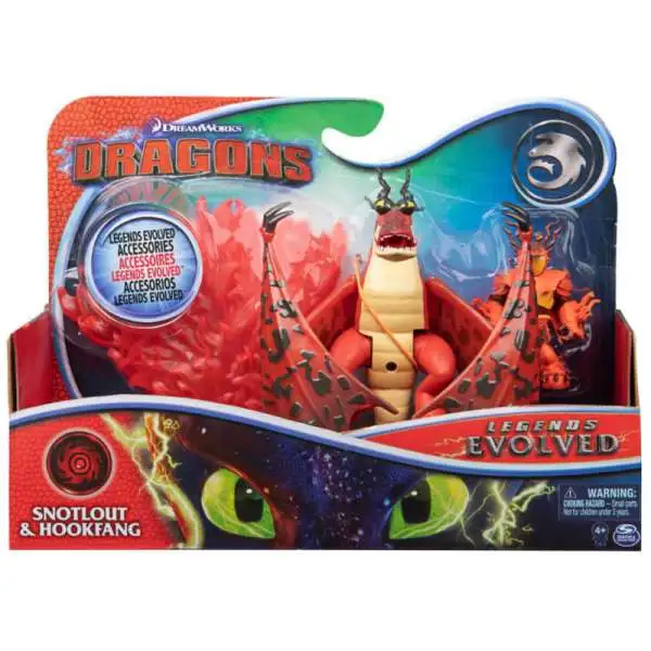 Dragons Legends Evolved Snotlout & Hookfang Action Figure 2-Pack