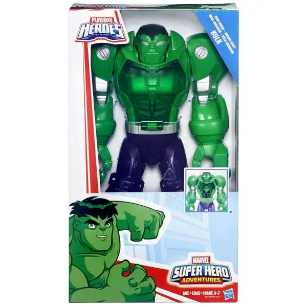 Marvel Playskool Heroes Super Hero Adventures Mech Armor Hulk Action Figure