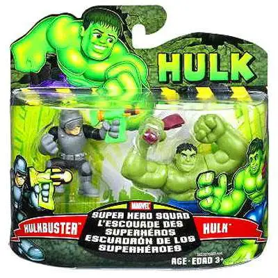 Marvel Super Hero Squad Hulk Movie Series 1 Hulk & Hulkbuster 3-Inch Mini Figure 2-Pack