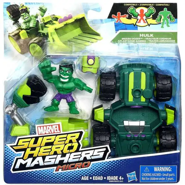 Marvel Super Hero Mashers Micro Hulk & Smash Dozer Mini Figure Set