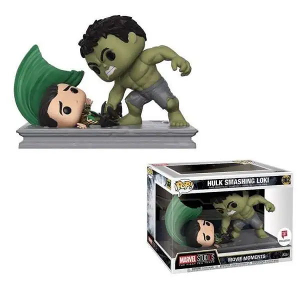 Funko POP! Marvel Hulk Smashing Loki Exclusive Vinyl Bobble Head 2-Pack #362 [Movie Moments]
