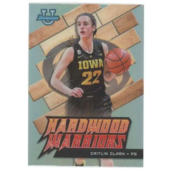 WNBA 2022-23 Bowman Best Chrome University Hardwood Warriors Caitlin Clark HW-21