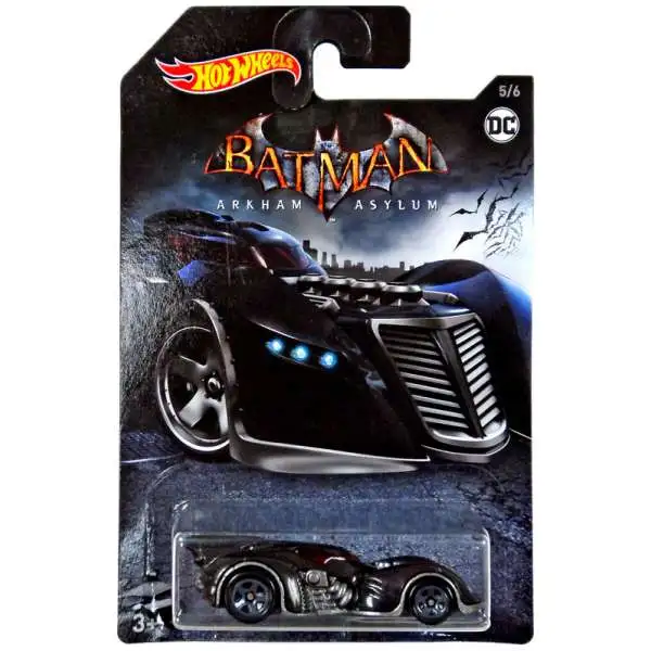 Hot Wheels Batman Arkham Asylum Batmobile Diecast Car [Black]