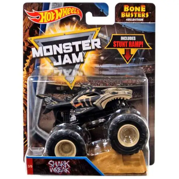 Hot Wheels Monster Jam Bone Busters Shark Wreak Diecast Car