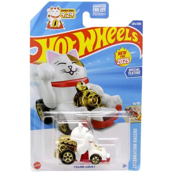 Hot Wheels HW Celebration Racers Feline Lucky Diecast Car