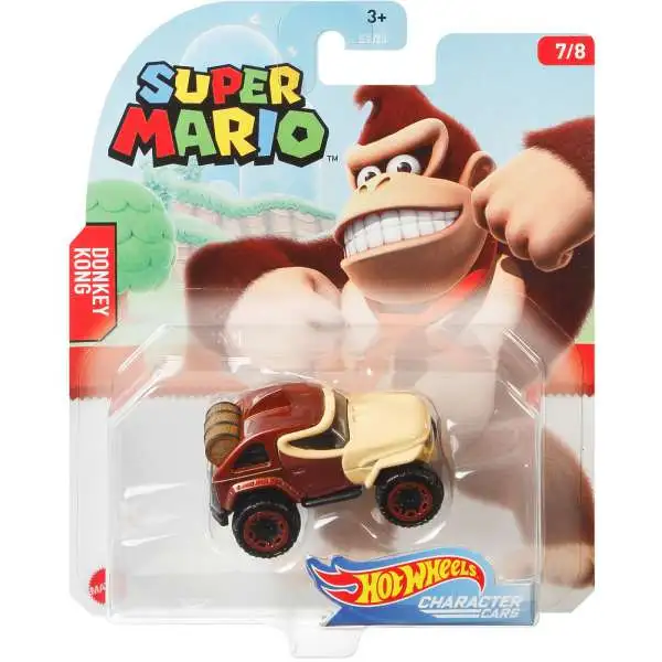Hot Wheels Super Mario Character Cars Donkey Kong Diecast Car #7/8 [2020]
