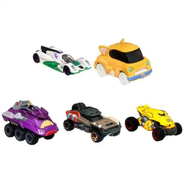 Disney / Pixar Hot Wheels Character Cars Lightyear Die Cast Car 5-Pack [Buzz, Izzy, Sox, Zurg & Zyclops]